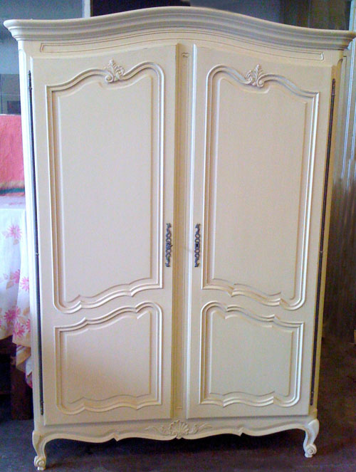 vintage french 2 door provencal armoire